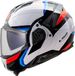 LS2 FF910 Advant II Triple Wit Blauw Rood Systeemhelm - Helm
