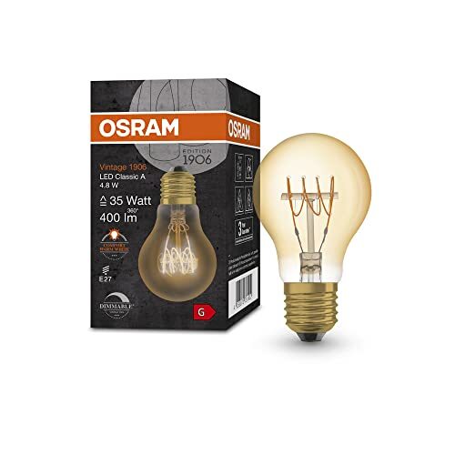 OSRAM Lamps OSRAM Vintage 1906 LED lamp, gold tint, 4.8W, 400lm