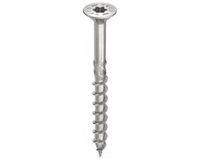 HECO TOPIX-Plus vis de tête 8x120mm - tête plate - inox - filetage partiel - HD-40 - 61857 (Par 100 pièces)