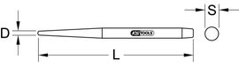 KS Tools 129.2191 Montagedoorslag, 8 mm