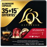 L'OR Espresso 5x Brillant Capsules de café 35+15 pièces