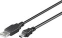 PremiumCord ku2m02a USB-kabel USB 2.0 0,2 m USB A Mini-USB B Zwart