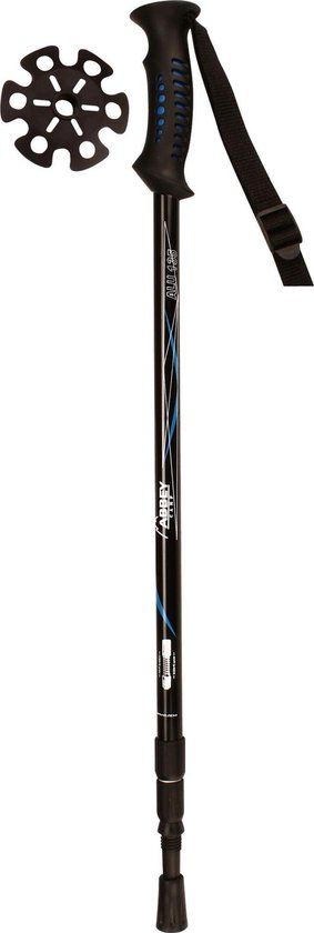 Abbey Camp Wandelstok Telescopisch Verstelbaar Anti-shock - Zwart