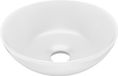 vidaXL Ronde Wastafel Keramiek Matwit 28 cm