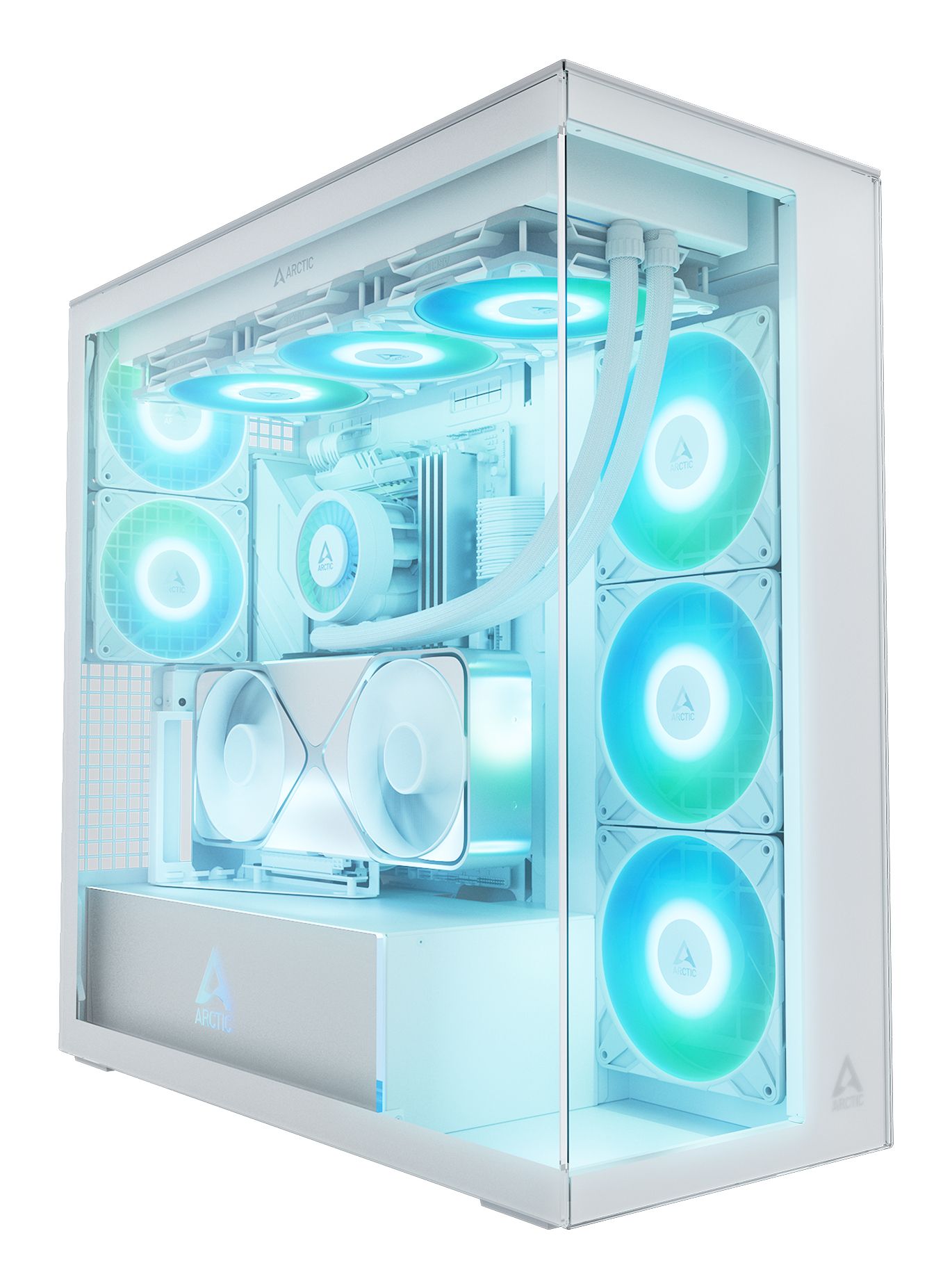 ARCTIC Xtender VG White (Clear Glass) Midi Tower Wit