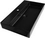 Brauer Lunar Wastafel - 80 cm - Keramiek Mat Zwart