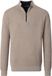 CASAMODA Halfzip Trui Structure Beige - Maat XXL - Heren - Quarter zip