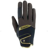 Roeckl Gant de équitation Millero Moka Foncé/Or - 6.0 | Gants d'équitation