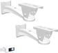 Sans marque Support mural pour mini projecteur (lot de 2) - Rotatif à 360° - Réglable - Convient aux projecteurs de 7,8 pouces - Blanc