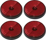 Pro Plus Reflector - set 4x - rood - schroefbevestiging - 60mm - rond
