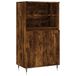 vidaXL Hoge kast, gerookt eikenfineer, 60x36x110 cm, houtvezelplaat
