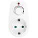 ORNO AE-13114(GS) Dimmer met extra stopcontact max. 280 W Schuko voor Duitse markt, wit