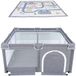 Star Ibaby Oxford XL + Tapijt - Ultralicht Babypark met ultrazacht tapijt - zachte grijze kleur