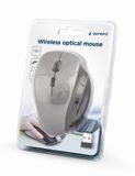 Gembird MUSW-6B-02-BG Bureau Souris Optique RF Sans Fil 1600 DPI Droite Noir, Argent