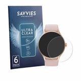 Savvies - Screenprotector voor Woneligo Smartwatch 1.57" - Folie Beschermfolie transparant 6 Stuks