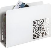 HAKU Tijdschriftenrek | Metaal | Wit | 35 x 10 x 26 cm | Modern