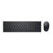 DELL Pro KM5221W Draadloos Toetsenbord en Muis Combo - Italiaans QWERTY - Zwart