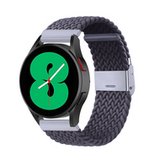 Samsung Braided nylon bandje - Donkergrijs - Samsung Galaxy watch 7 / Galaxy Watch FE - 40mm & 44mm