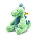 Steiff 087813 - Originele Stegosaurus knuffeldier, knuffeldier knuffeldier knuffeldier ca. 28 cm, merkknuffel met knop in het oor, knuffeldier voor baby's vanaf de geboorte, petrol groen
