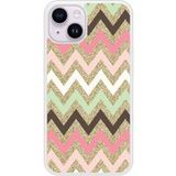 iPhone 14 Texture rose bedrukt siliconen hoesje