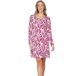 Pastunette Nachthemd - Rosewood Comfort - Bio Katoen - Ecru/Rood - Maat 44