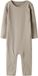 Name It Nakal Combinaison - Taille 68 - Unisexe - Beige - Manches Longues - Boutons-pression - Coton Biologique/Élasthanne