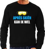 Bellatio Decorations Shoppartners Bv Apres ski trui Apres skieen kan ik wel - zwart - voor heren - Wintersport sweater - Foute apres ski kleding / verkleedkleding S