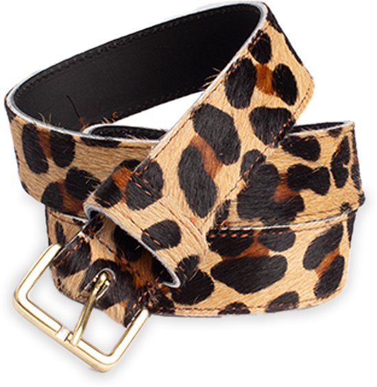 Legend Dames - Leren riem - Panter - 90cm