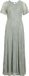 VILA Maxi jurk VIFEMMA korte mouwen Green Milieu XL