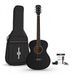 Gear4music Akoestische Studiegitaar & Accessoireset, Zwart