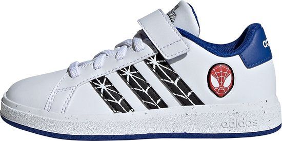 adidas Sportswear Marvel's Spider-Man Grand Court Kinderen - Wit - Maat 38 2/3