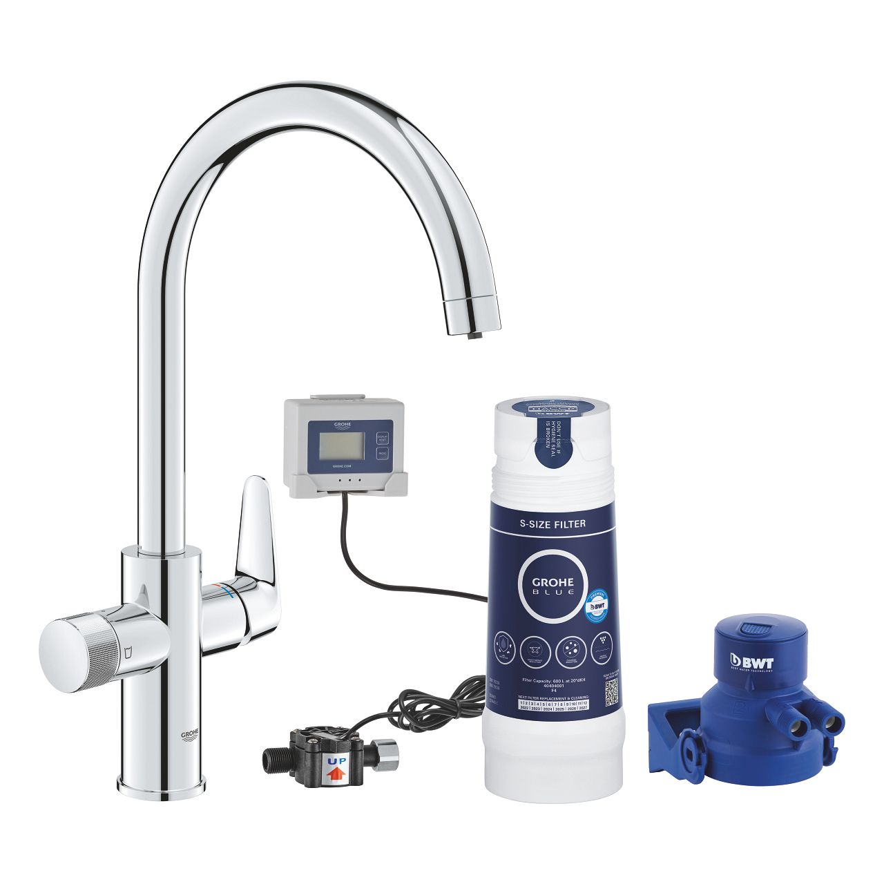 GROHE Blue Pure BauCurve Wastafelmengkraan Chroom
