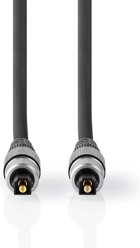Nedis Optische Audiokabel - TosLink Male - TosLink Male - 2.50 m - Antraciet