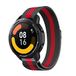 Strap-it Milanese band - zwart/rood - Geschikt voor Xiaomi Watch S1