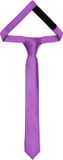 Ladeheid Smal Stropdas - Stropdassen voor kinderen - Lengte: 31 cm, Breedte: 4 cm - Paars - LA-EA-TKS