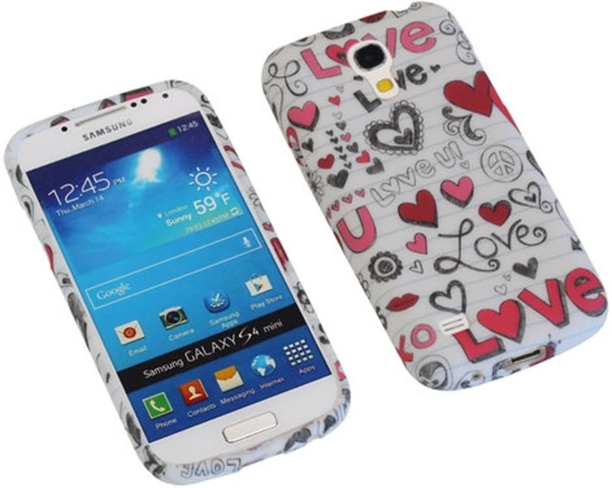 Best Cases Love TPU back case cover hoesje voor Samsung Galaxy S4 Mini I9190