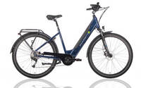 Saxonette Saxonette Deluxe Sport elektrische damesfiets, middenmotor, 9 sp, donkerblauw