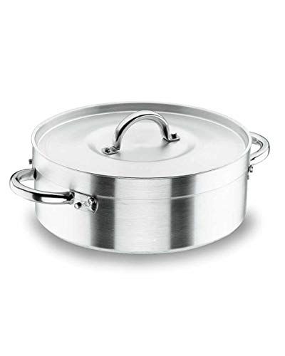 Lacor Steelpan met deksel 36 cm. Leider