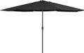 Syfax Parasol met metalen paal 390 cm zwart