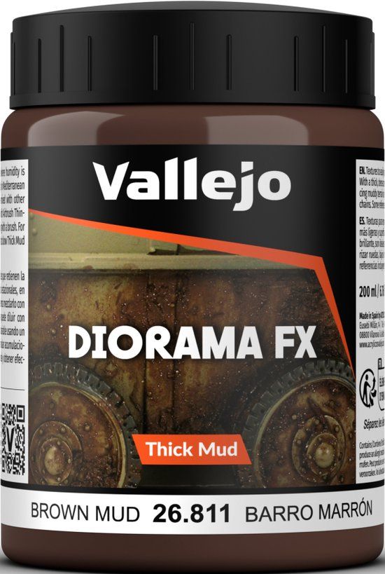 Vallejo Brown Mud Thick Mud Weathering Effects - 200ml