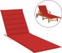 vidaXL Ligbedkussen 200x50x3 cm Oxford stof Rood