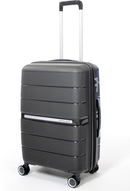 Attitudez EliteZ Reiskoffer Medium Grijs 67cm - Hardcase - TSA-slot - 70L