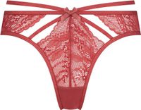Hunkemöller Dames Lingerie String Wera - Rood - maat XS