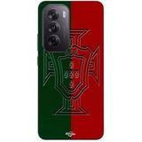 Maniacase Coque Pour Oppo Reno 12 pro 5G Portugal logo vert et rouge