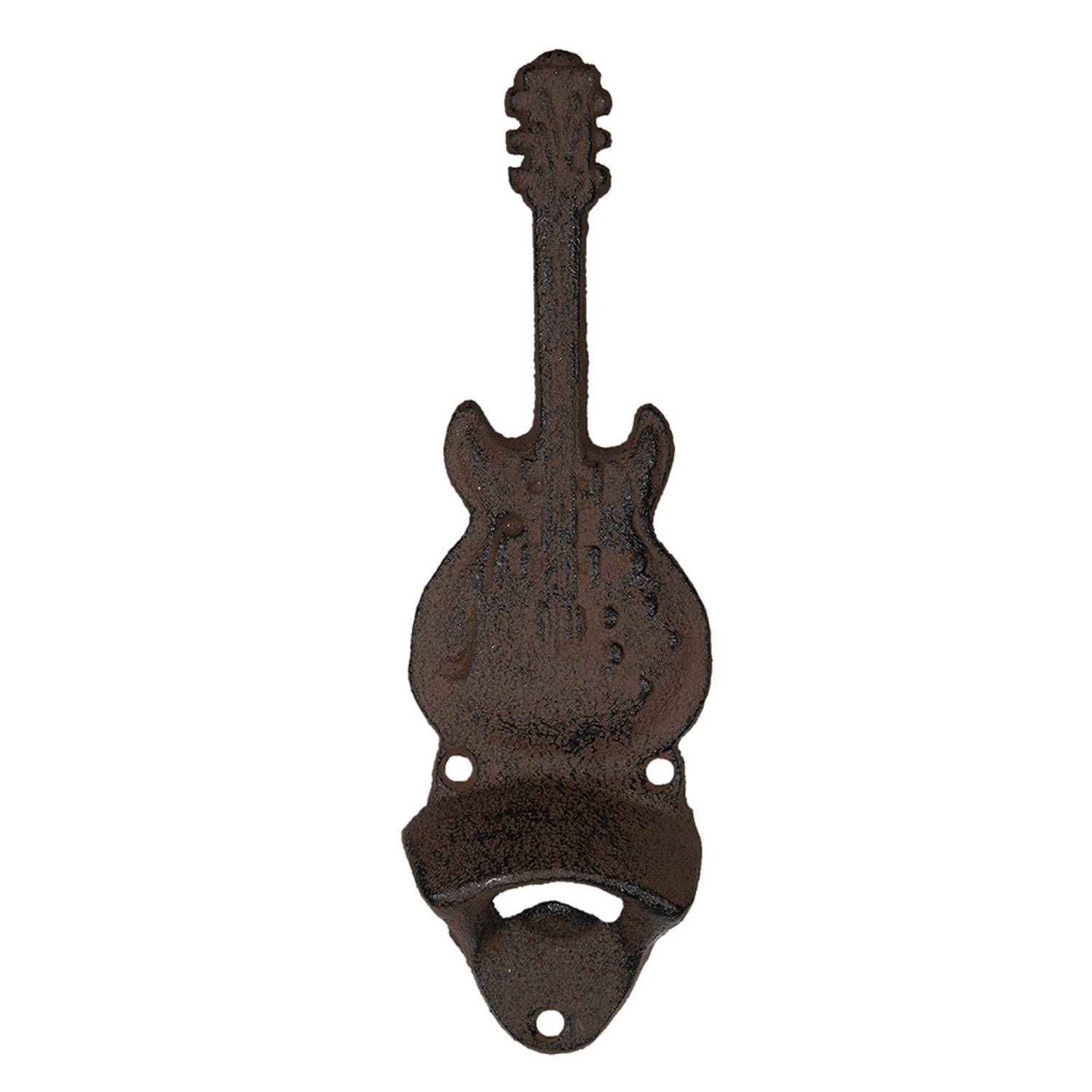 Clayre & Eef Flesopener - 21 cm - Bruin - Metaal