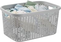 Plasticforte panier à linge - 35 litres - gris clair - plastique