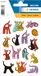 Herma 3337 Grappige dierstickers voor kinderen, abstracte katten (45 stickers, papier, mat) zelfklevend, permanent hechtend motief etiketten voor meisjes en jongens, kleurrijk