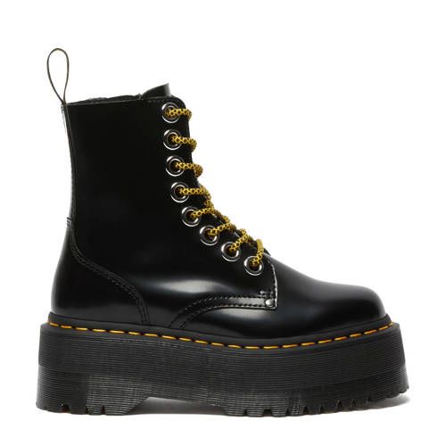Dr. Martens Jadon Max Leather Lace-Up Boots - Black Buttero