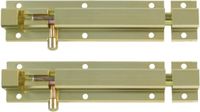 AMIG coulissant slot/plaatgrendel - 2x - aluminium - 10cm - or
