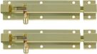 AMIG coulissant slot/plaatgrendel - 2x - aluminium - 10cm - or